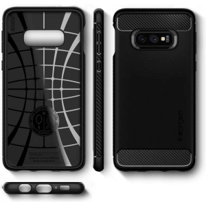 Buy Spigen Rugged Armor Samsung Galaxy S10e Matte Black - SPN259BLK - {ean13} - Home Screen Store Europe