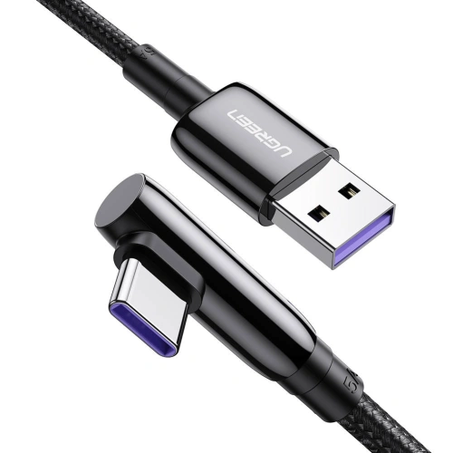 Kup Cablu USB la USB-C UGREEN US317 unghiular, 2m (negru) - UGR1166BLK - {ean13} - Sklep Home Screen