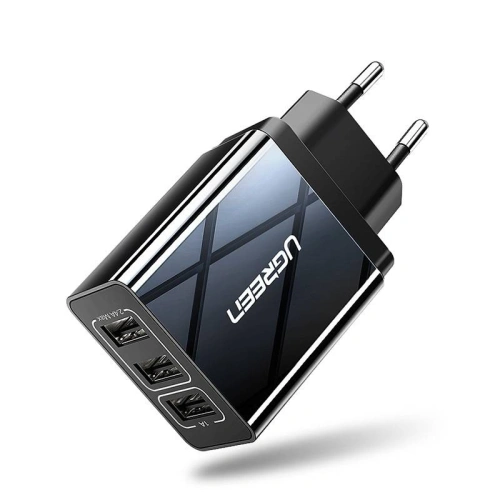 Kup UGREEN ED013 hálózati töltő, 3x USB, 2.4A (fekete) - UGR1167BLK - {ean13} - Sklep Home Screen