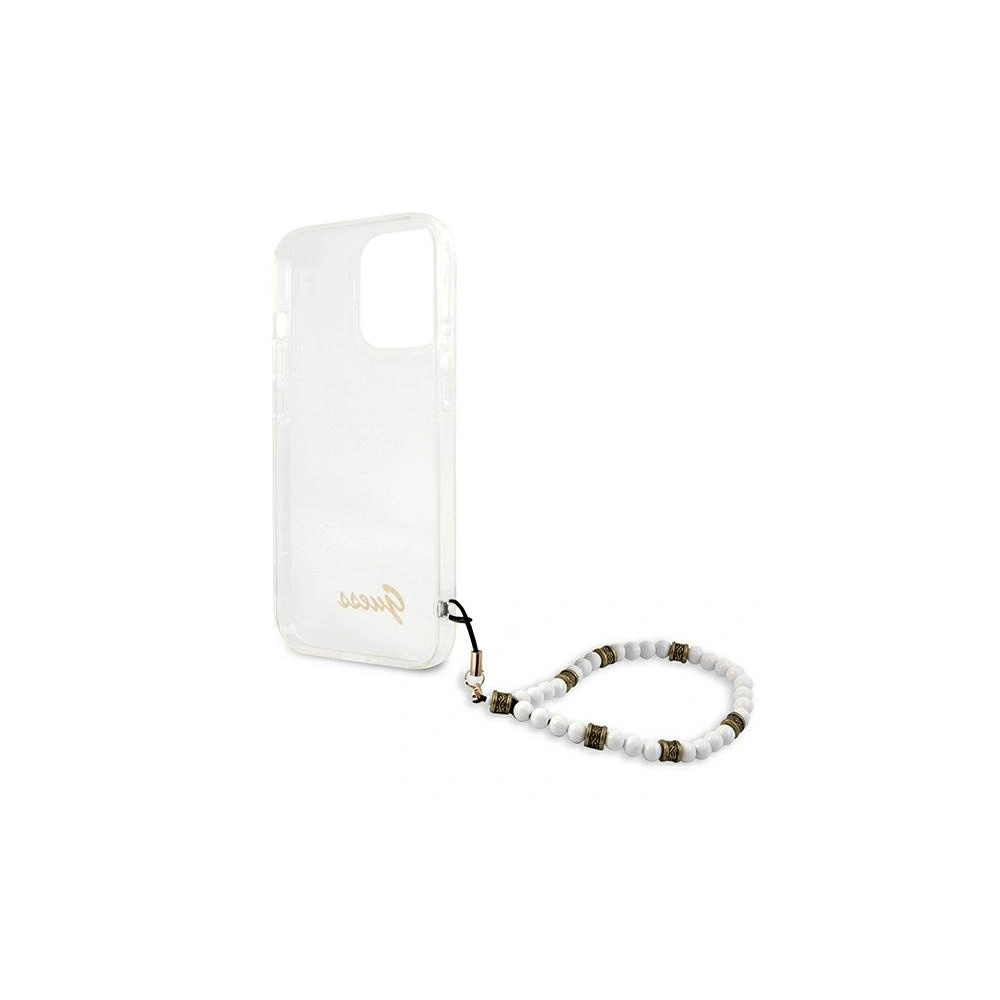 Etui Guess GUHCP13XKPSWH Apple iPhone 13 Pro Max Transparent hardcase White Pearl