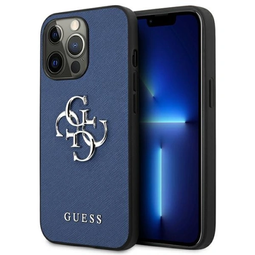Kup Etui Guess GUHCP13XSA4GSBL Apple iPhone 13 Pro Max modrý/blue hardcase Saffiano 4G Metal Logo - GUE1521BLU - {ean13} - Sklep Home Screen