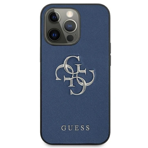 Kup Etui Guess GUHCP13XSA4GSBL Apple iPhone 13 Pro Max modrý/blue hardcase Saffiano 4G Metal Logo - GUE1521BLU - {ean13} - Sklep Home Screen