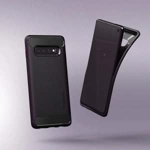 Kup Etui Spigen Rugged Armor Samsung Galaxy S10 Matte Black - SPN245BLK - {ean13} - Sklep Home Screen