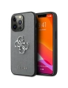 Etui Guess GUHCP13XSA4GSGR Apple iPhone 13 Pro Max šedá/grey hardcase Saffiano 4G Metal Logo