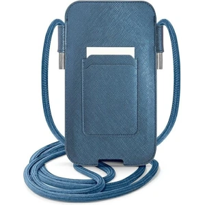 Kup Torebka Guess GUPHLPSASBBL 6,7 palce modrá/blue Saffiano Popruh - GUE1525BLU - {ean13} - Sklep Home Screen