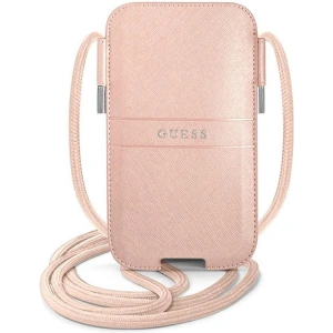 Kup Torebka Guess GUPHLPSASBPI 6,7 palce růžová/pink Saffiano Strap - GUE1526PNK - {ean13} - Sklep Home Screen