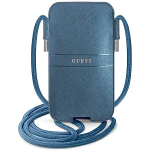 Kup Torebka Guess GUPHMPSASBBL 6,1 palce modrá/blue Saffiano Strap - GUE1528BLU - {ean13} - Sklep Home Screen