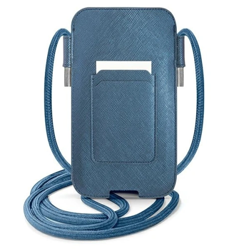 Kup Torebka Guess GUPHMPSASBBL 6,1 palce modrá/blue Saffiano Strap - GUE1528BLU - {ean13} - Sklep Home Screen