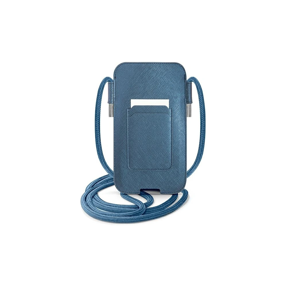 Torebka Guess GUPHMPSASBBL 6,1 cala niebieski/blue Saffiano Strap