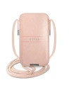 Torebka Guess GUPHMPSASBPI 6,1 cala różowy/pink Saffiano Strap