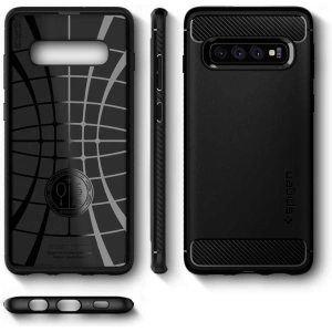 Kup Etui Spigen Rugged Armor Samsung Galaxy S10 Matte Black - SPN245BLK - {ean13} - Sklep Home Screen