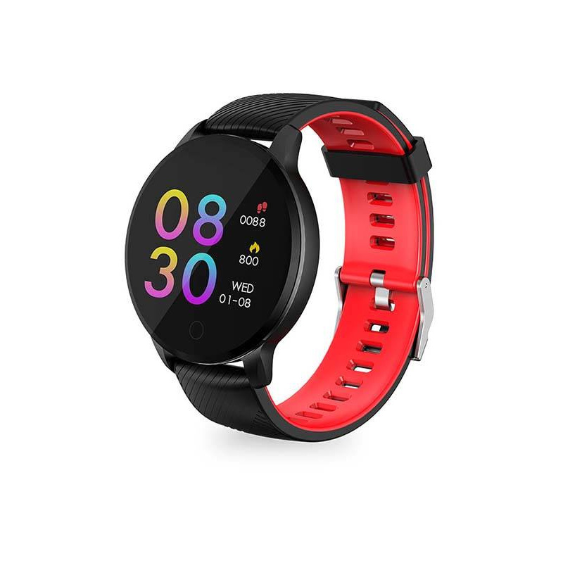 Buy Smartwatch Havit H1113A (Black & Red) - 6939119029661 - HVT106BLKRED - Homescreen.pl
