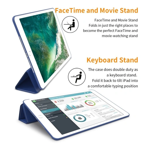 Kup Etui Tech-Protect Smartcase Apple iPad Air 9.7 2014 (2. generacji) Navy Blue - THP772BLK - {ean13} - Sklep Home Screen