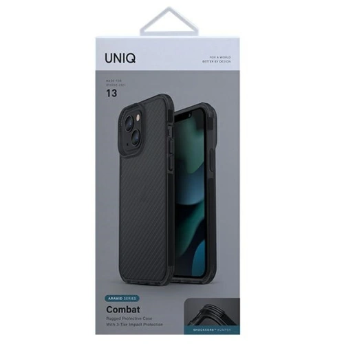 Buy UNIQ Combat Apple iPhone 13 aramid smoke - UNIQ528ARASMO - {ean13} - Home Screen Store Europe