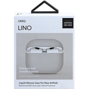 Kup Etui UNIQ Lino Apple AirPods 3 Silicon bej/beige - UNIQ534BEI - {ean13} - Sklep Home Screen
