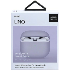 Kup Etui UNIQ Lino Apple AirPods 3 Silicone lawendowy/lavender - UNIQ535LAV - {ean13} - Sklep Home Screen