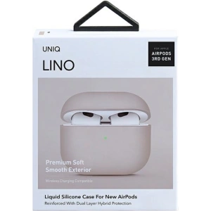 Kup Etui UNIQ Lino Apple AirPods 3 Silicone różowy/blush pink - UNIQ536PNK - {ean13} - Sklep Home Screen