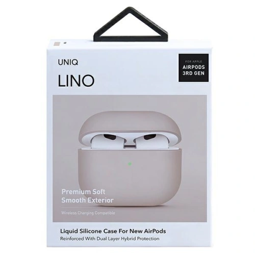 Kup Etui UNIQ Lino Apple AirPods 3 Silicon roz/roz pal. - UNIQ536PNK - {ean13} - Sklep Home Screen