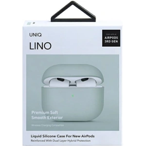 Kup Etui UNIQ Lino Apple AirPods 3 Silicone zielony/mint green - UNIQ538MNT - {ean13} - Sklep Home Screen