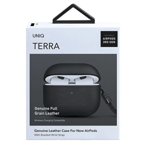 Kup Apple UNIQ Terra Tasche AirPods 3 Echtes Leder schwarz/schwarz - UNIQ540BLK - {ean13} - Sklep Home Screen