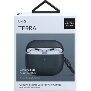 Kup Etui UNIQ Terra Apple AirPods 3 din piele naturală albastră/bleu nautical - UNIQ541BLU - {ean13} - Sklep Home Screen
