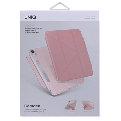 Kup Etui UNIQ Camden Apple iPad mini 2021 (6. generace) růžový/peony pink Antimicrobial - UNIQ543PNK - {ean13} - Sklep Home Screen
