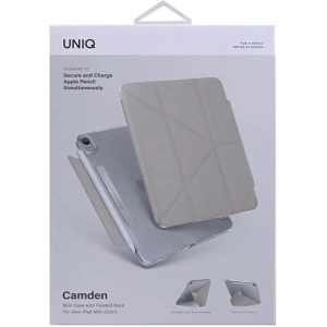 Kup Etui UNIQ Camden Apple iPad mini 2021 (6. generációs) / iPad mini 8.3" 2024 7gen szürke/fossil grey Antimicrobial - UNIQ544GRY - {ean13} - Sklep Home Screen