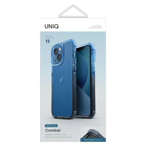 Kup Etui UNIQ Combat Duo Apple iPhone 13 černá-modrá/black-blue - UNIQ545BLKBLU - {ean13} - Sklep Home Screen