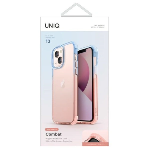 Kup Etui UNIQ Combat Duo Apple iPhone 13 modro-růžový/blue-pink - UNIQ546BLUPNK - {ean13} - Sklep Home Screen
