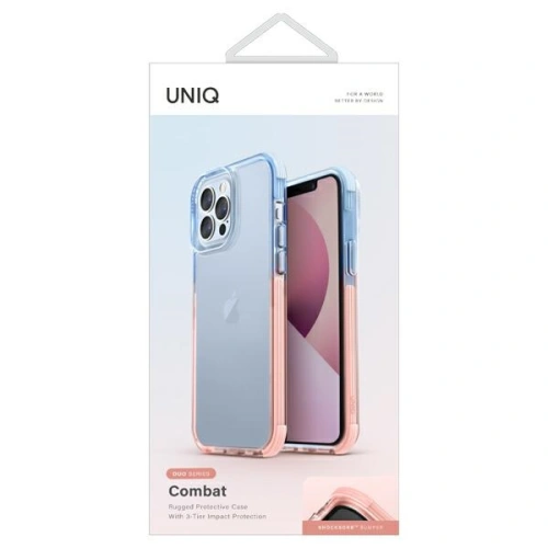 Kup Etui UNIQ Combat Duo Apple iPhone 13 Pro Max niebiesko-różowy/blue-pink - UNIQ548BLUPNK - {ean13} - Sklep Home Screen