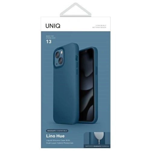 Buy UNIQ Lino Hue Apple iPhone 13 caspian blue MagSafe - UNIQ554BLU - {ean13} - Home Screen Store Europe