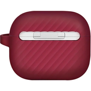 Etui UNIQ Vencer Apple AirPods 3 silikonové bordó/burgundské kaštanové