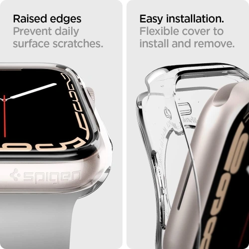 Kup Case Spigen Liquid Crystal Apple Watch 4/5/6/7/SE 44/45mm Crystal Clear - SPN2022CL - {ean13} - Sklep Home Screen