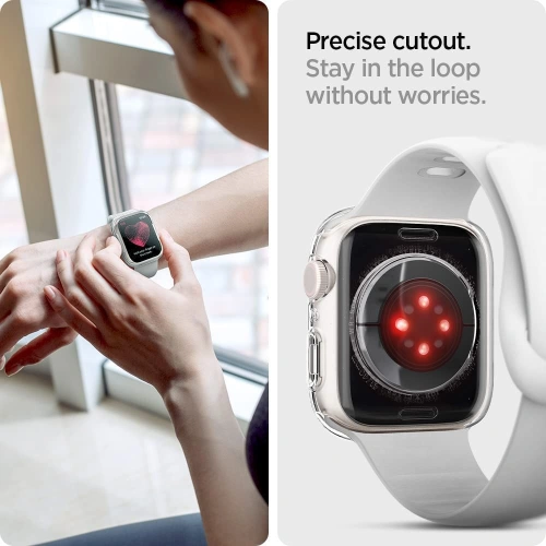 Kup Case Spigen Liquid Crystal Apple Watch 4/5/6/7/SE 44/45mm Crystal Clear - SPN2022CL - {ean13} - Sklep Home Screen
