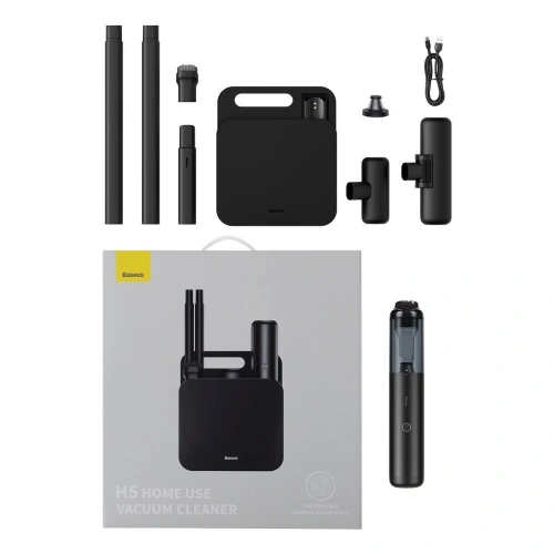 Buy Baseus H5 Vacuum Cleaner 16000Pa (black) - BSU2920BLK - {ean13} - Home Screen Store Europe