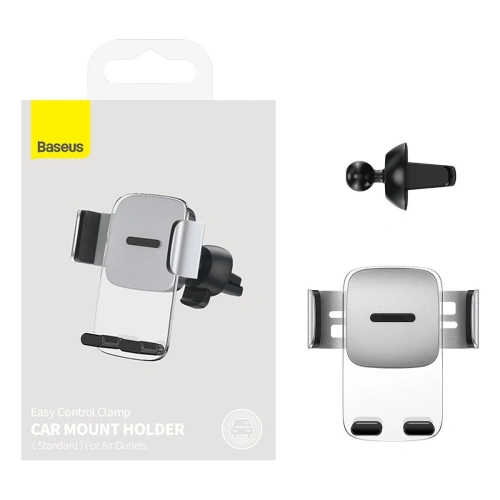 Buy Baseus Easy Control Clamp Car Mount Holder Vent (gray) - BSU2921GRY - {ean13} - Home Screen Store Europe