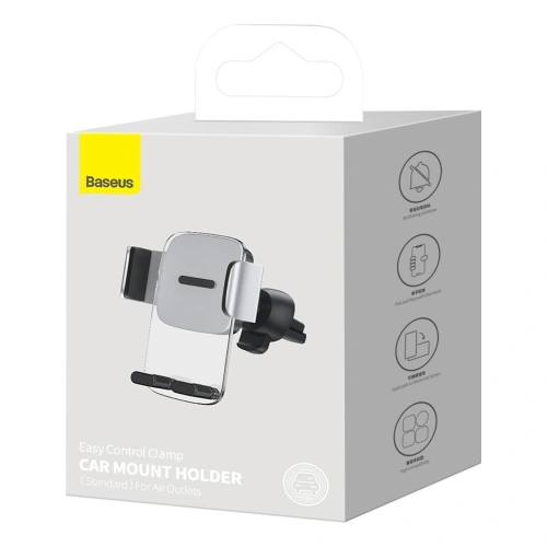 Buy Baseus Easy Control Clamp Car Mount Holder Vent (gray) - BSU2921GRY - {ean13} - Home Screen Store Europe