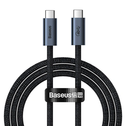 Kup USB-C to USB-C kábel Baseus Flash Series, USB 4, 100W, 1m (fekete) - BSU2922BLK - {ean13} - Sklep Home Screen