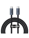 USB-C to USB-C kábel Baseus Flash Series, USB 4, 100W, 1m (fekete)