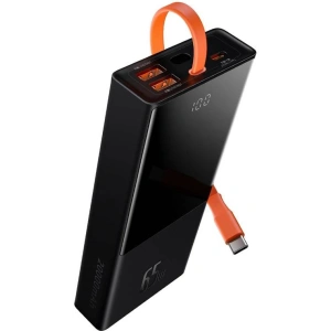 PowerBank Baseus Elf 20000mAh, PD, 2xUSB, USB-C + kabel USB-C 65W (czarny)