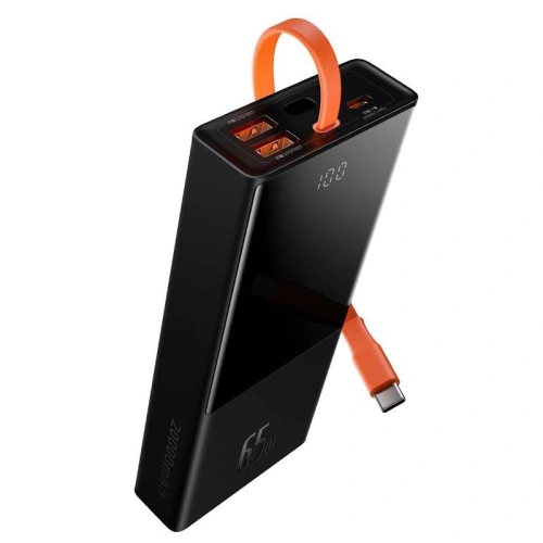 Kup PowerBank Baseus Elf 20000mAh, PD, 2xUSB, USB-C + cablu USB-C 65W (negru) - BSU2923BLK - {ean13} - Sklep Home Screen