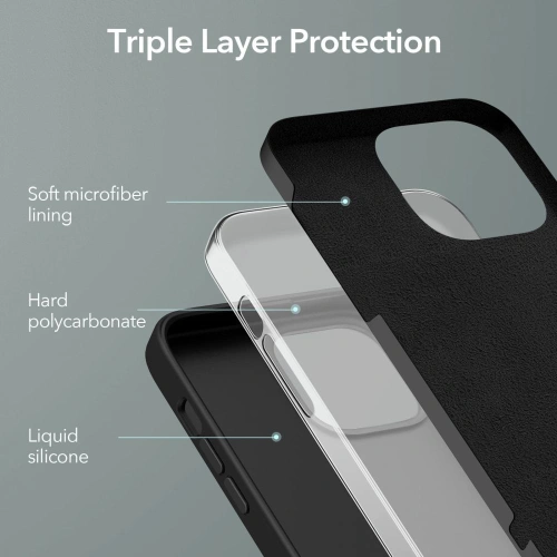 Kup Etui ESR Cloud Soft Apple iPhone 13 Pro Max Black - ESR446BLK - {ean13} - Sklep Home Screen