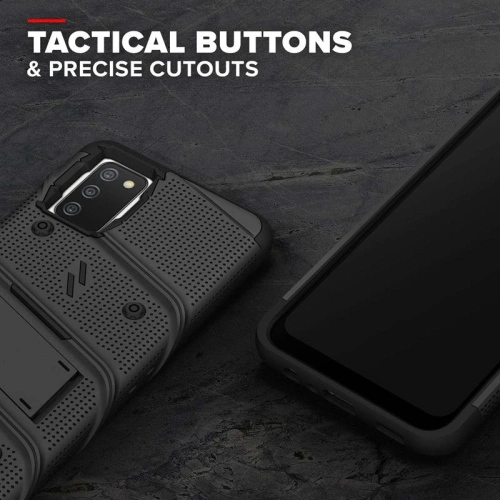 Kup Etui ZIZO BOLT Series Samsung Galaxy A02S + üveg (fekete) - ZIZ090BLK - {ean13} - Sklep Home Screen