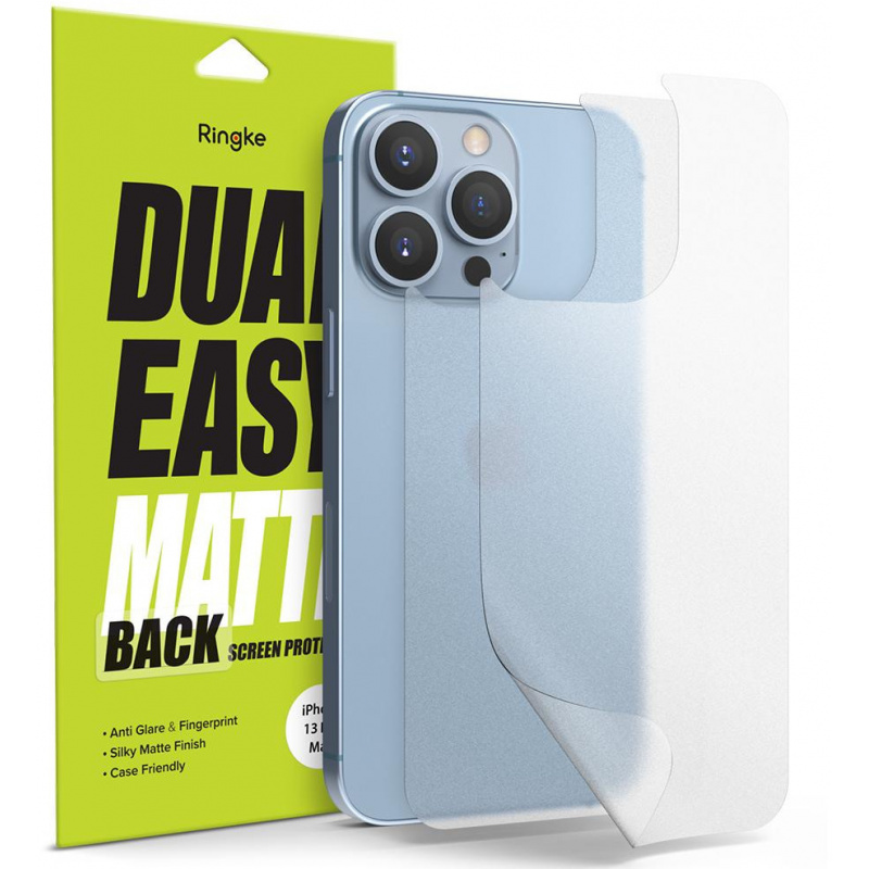 Ringke Invisible Defender Back Protector Matte Apple iPhone 13 Pro Max [2 PACK]