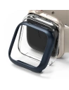 Case Überzug Ringke Slim Apple Watch 4/5/6/7/SE/8/9 40/41mm Klar + Metallic Blau [2 PACK]