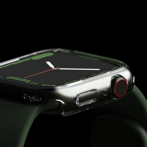 Kup Etui nakładka Ringke Slim Apple Watch 4/5/6/7/8/9/SE 44/45mm Clear + Deep Green [2 PACK] - RGK1528CLGRN - {ean13} - Sklep Home Screen