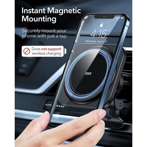 Buy ESR HaloLock MagSafe Magnetic Car Mount Set Black - ESR448BLK - {ean13} - Home Screen Store Europe