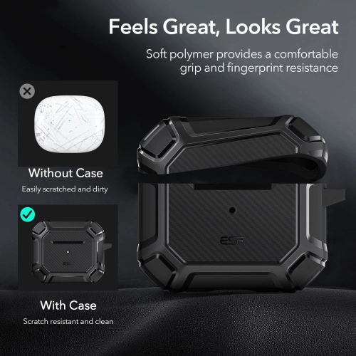 Kup Etui ESR Shock Armor Apple AirPods 3 Fekete - ESR449BLK - {ean13} - Sklep Home Screen