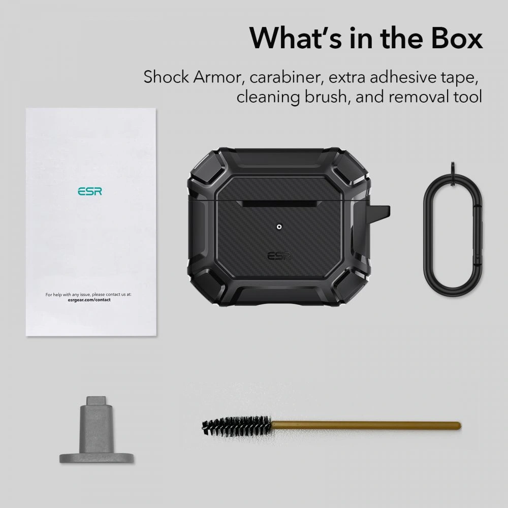 Etui ESR Shock Armor Apple AirPods 3 Black