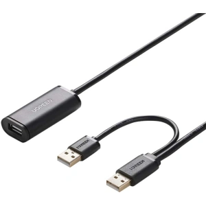 Kup UGREEN US137 2x USB 2.0 Verlängerungskabel, aktiv, 5m (schwarz) - UGR1178BLK - {ean13} - Sklep Home Screen